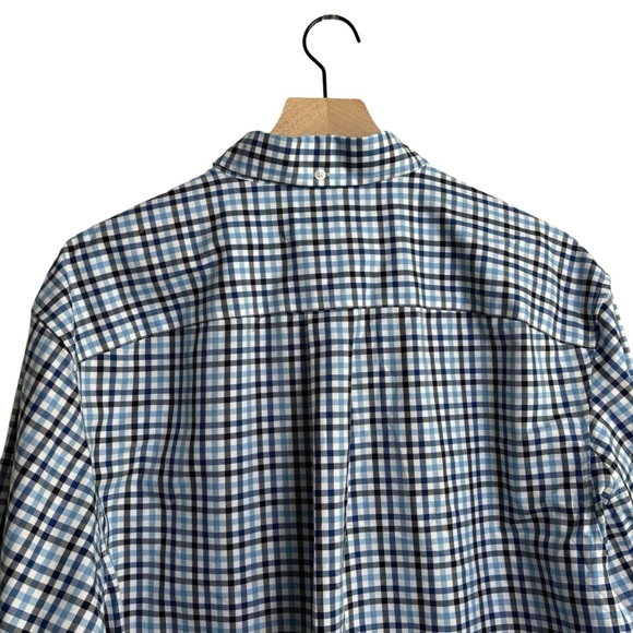 Duluth Trading Co Mens Large Wrinkle Fighter Shirt 100% Cotton Plaid Button Down - Picture 5 of 6